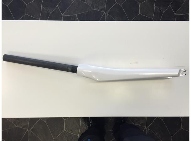 Tub Racing Carbon Road Gaffel hvit FullCarbon 1 1/8" 377g Landevei